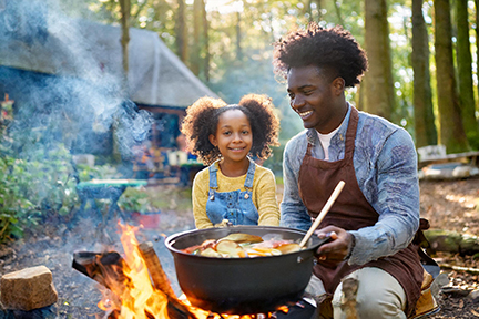 Dad Cooking Stew